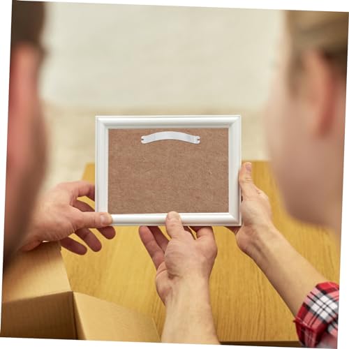 Image of HAPINARY 50pcs Invisible Corner Brackets for Picture Frames Spring Clips for Backing Framing Tools for Photos Drawings and Posters Smooth Wear-Resistant Clips