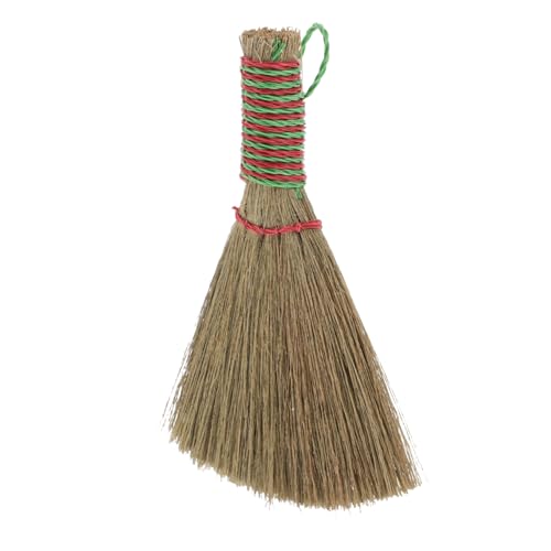 IWOWHERO Chinese Style Handmade Broom Natural Straw Indoor Sweeping Tool Dense Weave for Deep Cleaning Portable Design