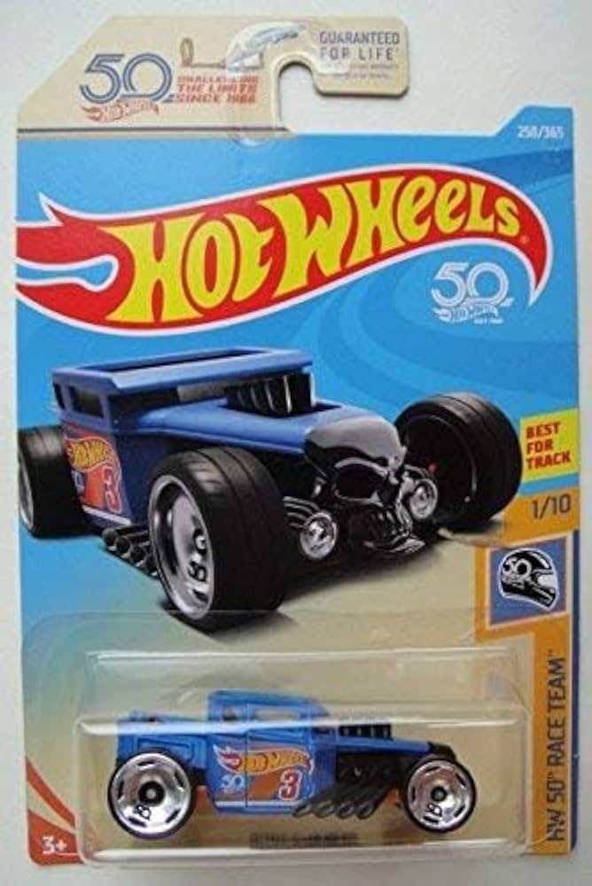 RACING CHAMPIONS ホットロッキン　SRV トイカー Hot Wheels HW 50 Race Team 1/10, Blue Bone Shaker 258/365 : Amazon