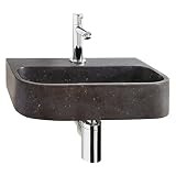 Lavabo Differnz 38.015.01 - Pequeño Oval Lavarse las manos de piedra azul