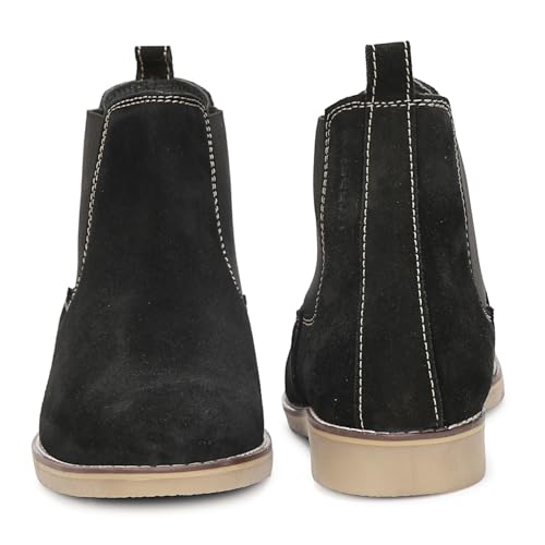Image of Kraasa Men's Chelsea Boots for Men, Premium Vegan Leather, Fashion Ankle, Modern Casual, Smart Casual & Formal Footwear