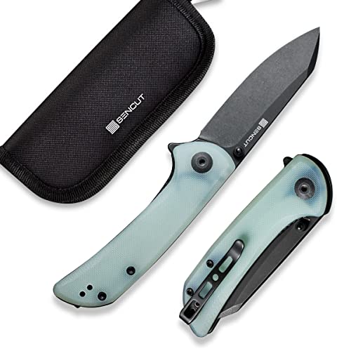 SENCUT Fritch Pocket Folding Knife for EDC, Liner Lock Small Knife with Deep Carry Clip, Natural G10 Everyday Carry Knives for Men Women, Blade Length 2.99'' for Indoor Outdoor Gift S22014-2