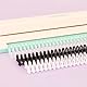 Craftelier - Click-Bindungsspiralen Schritt 3:1 - Schwarz, Weiß und Transparent - 12 mm Durchmesser - wiederverwendbar und zuschneidbar - bis 85 Blatt - 6er-Pack für Größen A4 bis A7