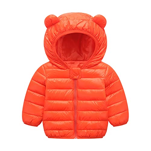 Toddler Boys Girls Winter Sleeveless Solid Coat Bear Ears Hooded Jacket Thicken Windproof Zipper Warm Girl Winter
