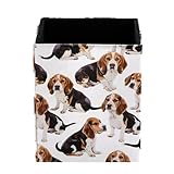 KikandKo Pen Pencil Holder for Desk, Cute Beagle Dogs Desk Pen Organizer Desktop Supplies and Accessories for Women Girls, Pen Cup Pencil Caddy for Office Home Art Supply