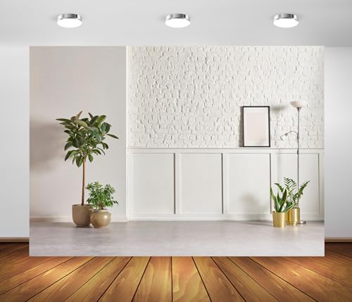 BELECO Tela 7x5ft Fondo Blanco para Estudio y Decoración miniatura 1