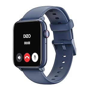 DIZO Watch D2 Power (by realme TechLife) –Large 1.91″ Superlight, Single Chipset Bluetooth Calling Smartwatch with Smart Swipe, 150 +Stylish Watch Faces and 10 Day Battery (Ocean Blue)