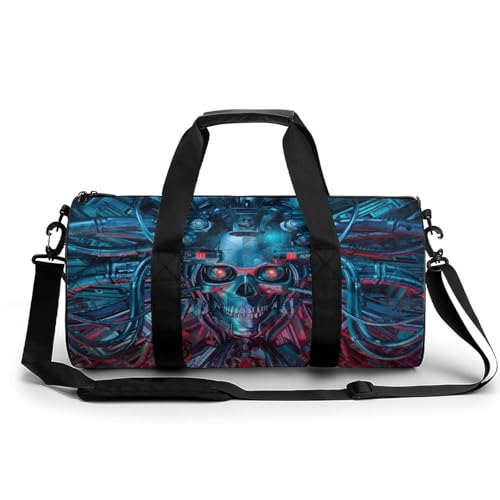 Sac de gym crâne scientifique anti-encombrement sac duffel de voyage 45cm