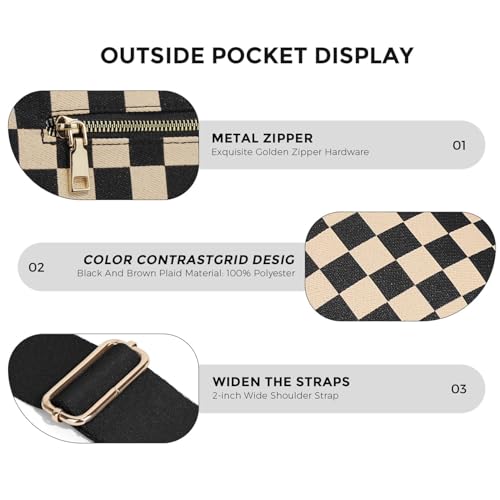 Image of Dyalsa Small Crossbody Bags for Women Canvas /PU Mini Crossbody Purse, Shoulder Bag Traveling Workout