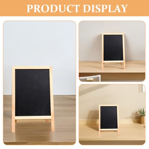 Mini pizarra de madera reutilizable ideal para bodas decorativas y mesas 7