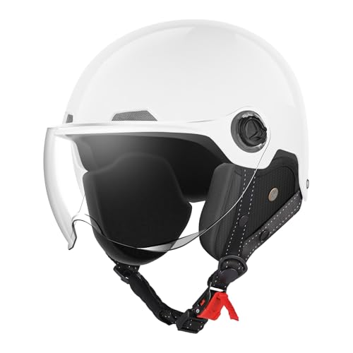 Motorcycle Helmets DOT Certified, German Style Half Helmet Electric Bike Scooter...