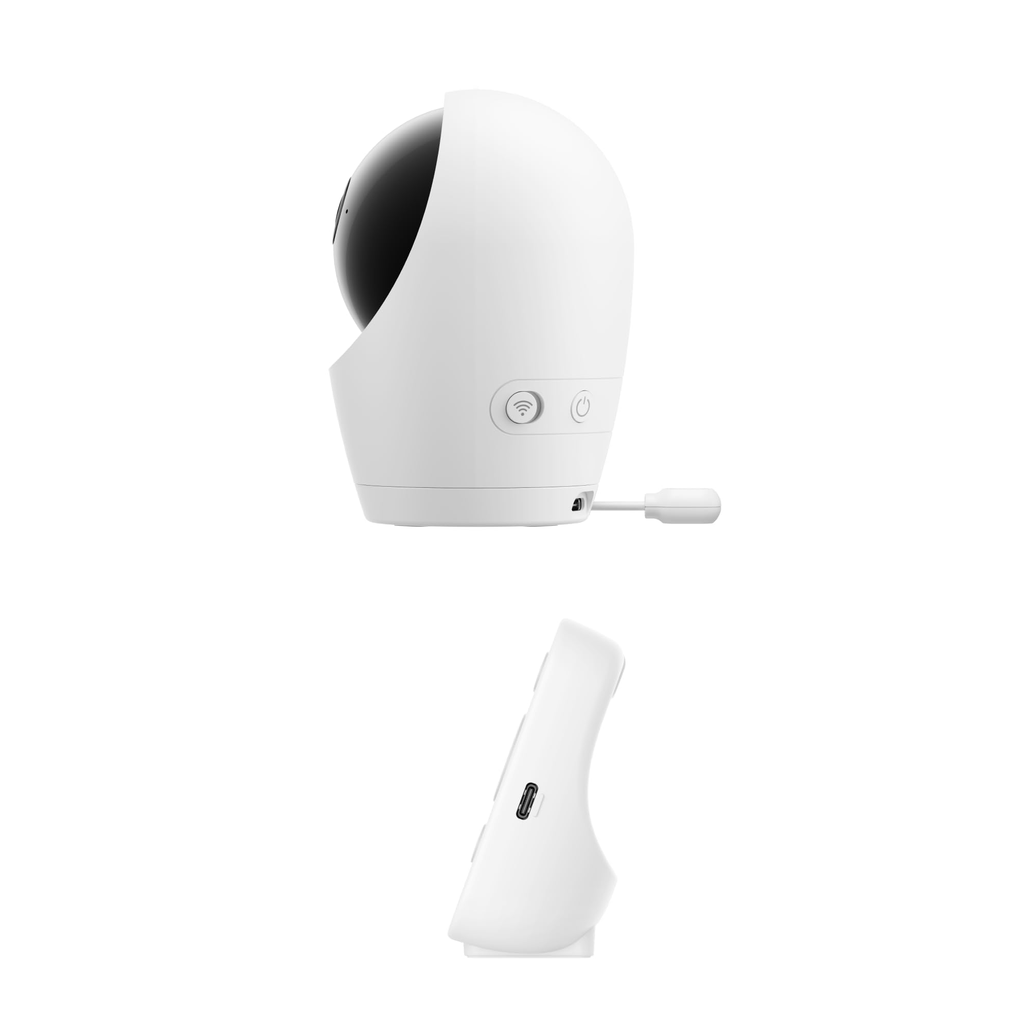 eufy Babyphone avec caméra E21, 4K UHD, écran 5" (720p), Mode WiFi Hybride/Hors Ligne, contrôle par Application et Moniteur, Fonction panoramique et inclinable, Zoom 8X, caméra Portable avec Batterie