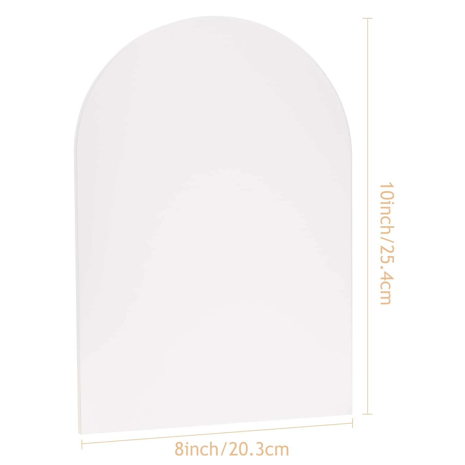 20.3x25.4 cm blanko, mattierter Bogen, Acryl, Rohlinge aus Acryl, 0.3 cm dick, DIY gewölbt, modernes Hochzeitsschild,Veranstaltungen & Party-Tafelaufsätze (mattierter Bogen, 20.3x25.4 cm)