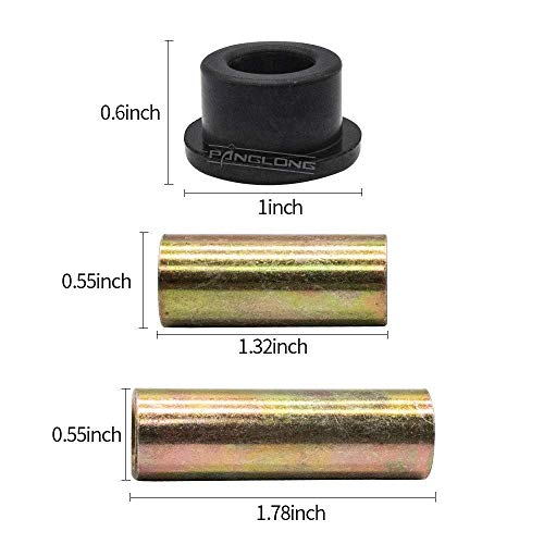Panglong Front Upper A Arm Suspension for Club Car DS Gas Electric Golf Cart,Bushing and Sleeve Kit 1016346 1016349 1016350