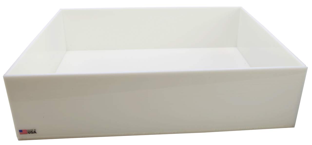 108874-6 Polyethylene (HDPE) Heavy Duty Lab Storage Tray, 18" Length x 24" Width x 6" Height