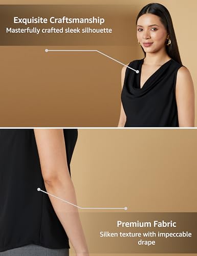Image of Symbol Premium Women's Cowl Neck Top (Regular Fit | Stylish | Desk-to-Dinner) (Available in Plus Sizes)