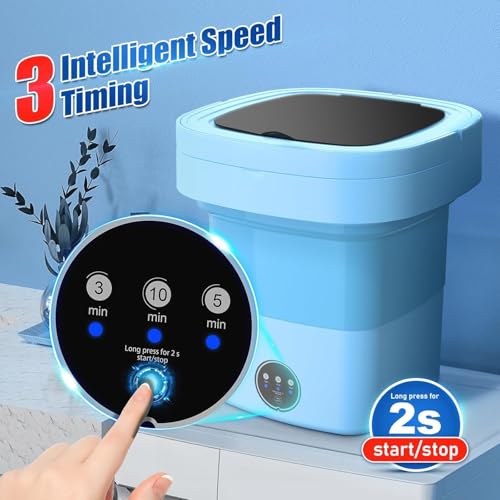 image for gaak Folding Washing Machine, 11L Mini Washing Machine with 3 Cleaning