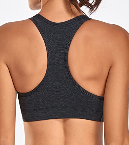 Image of Oalka Women's Racerback Sports Support Workout Running Bras | Oalka Women's Racerback Sports Support Workout Running Bras