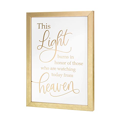 Lillian Rose Gold Light Burns. Memorial Wedding Sign Frame, One Size (4SI120 LI)