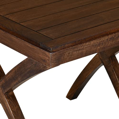 Image of Nilkamal Karla Solid Wood Side Table (Sun Walnut)
