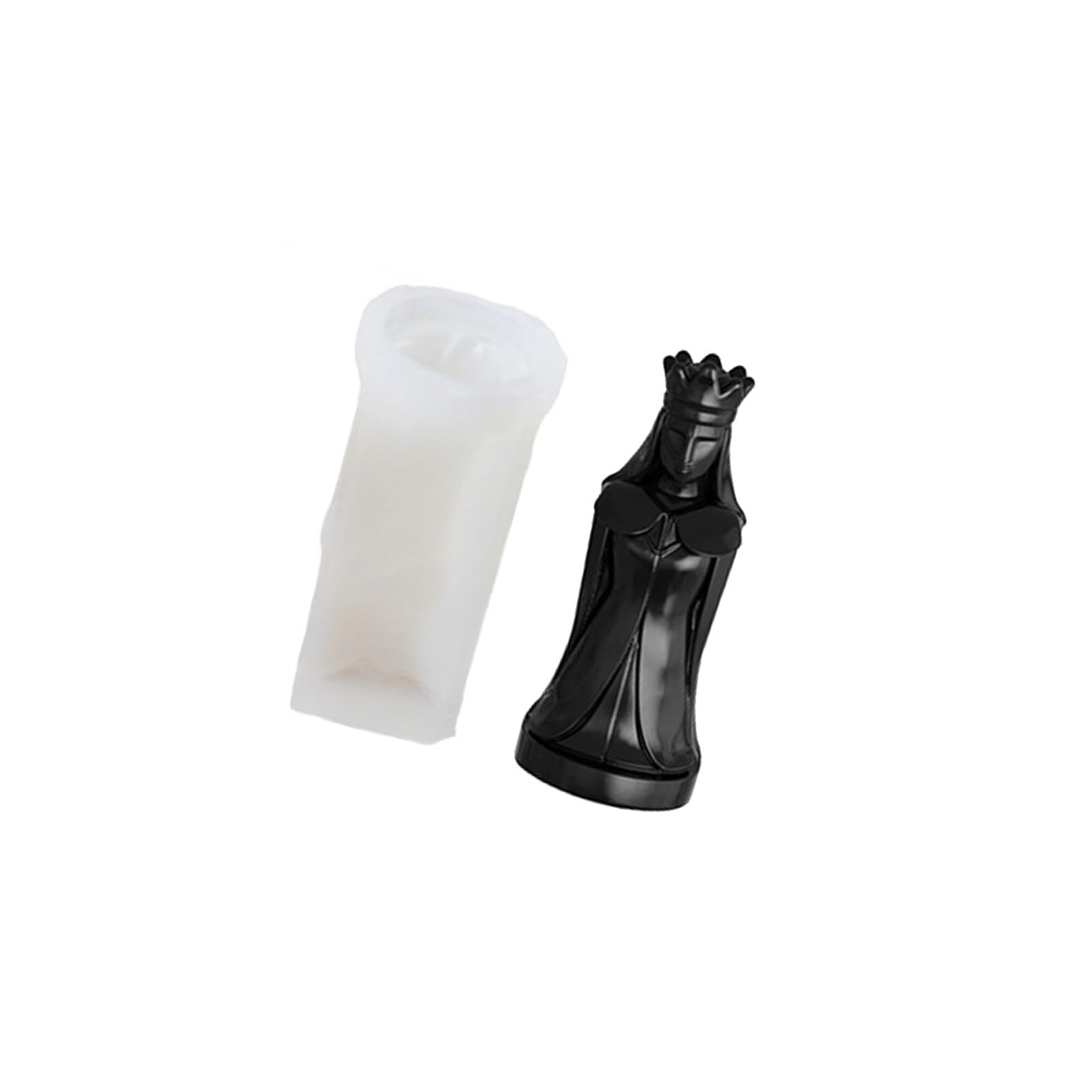 Oxxggkao 3D Chess Molds for Hand Craft Food Grade Silicone Construction Perfect for Making Chocolate and Plasters Projects Chess Shaped Silicone Mold