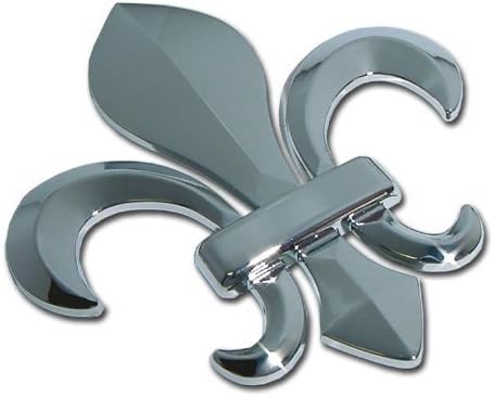 Elektroplate Louisiana Fleur-de-Lis Chrome Car Emblem
