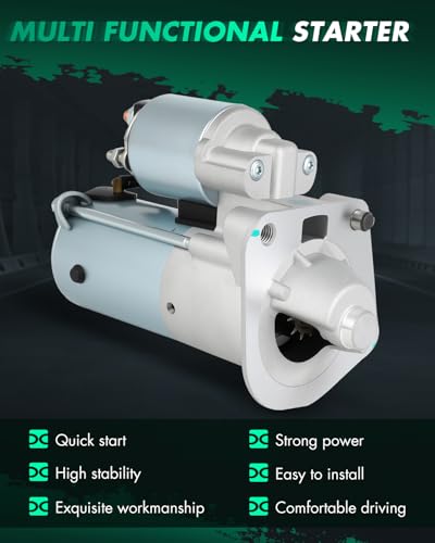 Image of SCITOO Starter for 6935 Starter Motor Fits for Volvo for XC70 L5 2.5L 2007-2007, for Volvo for V70 L5 2.5L 2007-2007, for Volvo for V70 L5 2.4L 2007-2007, for Volvo for V60 L5 2.5L 2015-2015