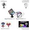TOSY Magnet Pyramid Glow - 1 Cube Transforms into 1 Billion Shapes, 15 pcs (12 Puzzle pcs & 3 Accessories), 243 Magnets, Glowing, Christmas Stocking Stuffers Gift for Kids, Creative Puzzle STEM Toy #4