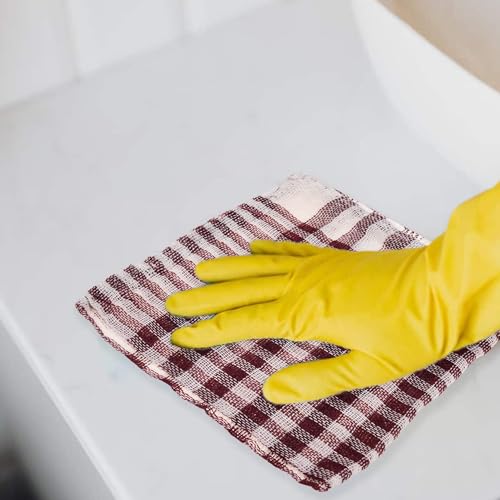 Image of Kuber Industries Pack of 24 Cotton Cloth for Cleaning | Duster Cloth for Home Cleaning | Wiping Cloth for Kitchen | Kitchen Napkins | Maroon