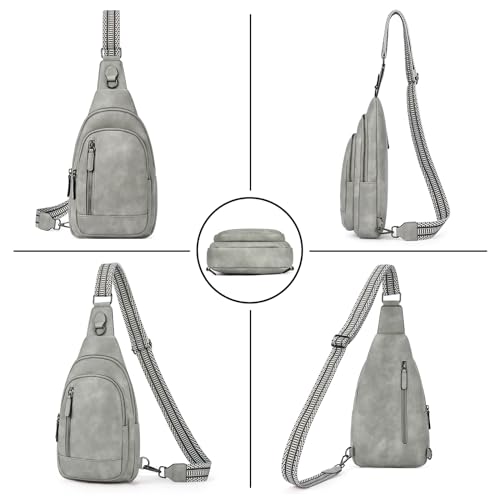 Image of CLUCI Crossbody Bags for Women Men,Leather Sling Bag Cross Body Backpack for Woman Gifts for Women Birthday Unique