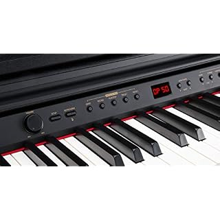 Classic Cantabile DP-50 SM Piano Numérique – 88 touches clavier pondérée à marteaux – Clavier électronique USB, 3… - Les Beatles, Paul McCartney, John Lennon, RIngo Starr, George Harrison Classic Cantabile DP-50 SM Piano Numérique - 88 touches clavier pondérée à marteaux - Clavier électronique USB, 3… – Image 3