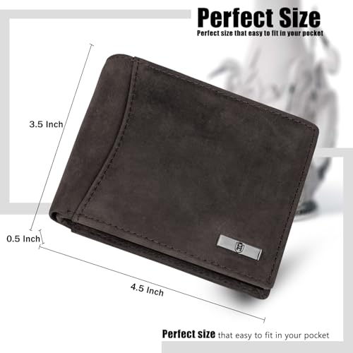 HORNBULL Vegas Coffee Hunter RFID Blocking Leather Wallet for Men | Wallets Men Leather | Mens Wallet 7