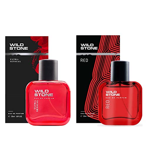 Wild Stone Red & Ultra Sensual Long Lasting Perfume Spray For Men, Combo Pack Of 2 (30ml Each)