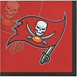 Trendware Tampa Bay Buccaneers Beverage Napkins, 48 Count