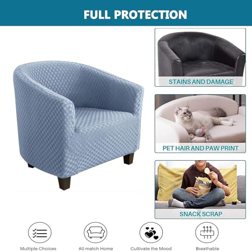 Funda de sillón resistente a mascotas lavable para sala estar 8