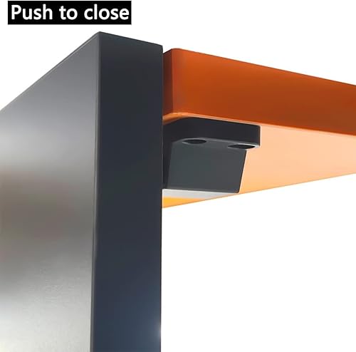 Miniatura 3 de Pestillos de puerta de cierre automático para abrir y presionar, paquete de 4 unidades, pestillo de presión y bloqueo, cierre táctil resistente para