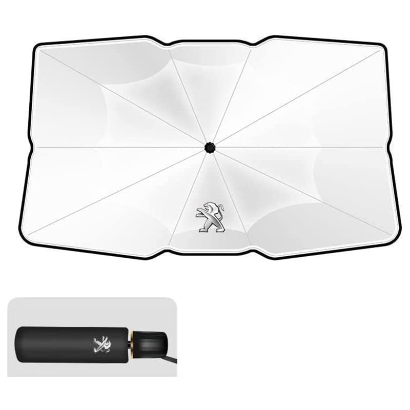 Parasol Parabrisas Coche, para Peugeot 2008 3008 4008 5008 Coche Delantero Plegable con Anti UV Rayos Sombrilla Paraguas,3008
