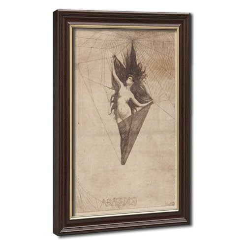 Affiche vintage femme araignée pour salon rétro tableau en toile suspendu WCYB