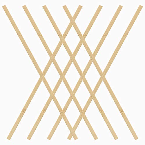 60 Pieces Bamboo Sticks Wooden Craft Sticks Extra Long Sticks for Crafting  (15.7 Inches Length )