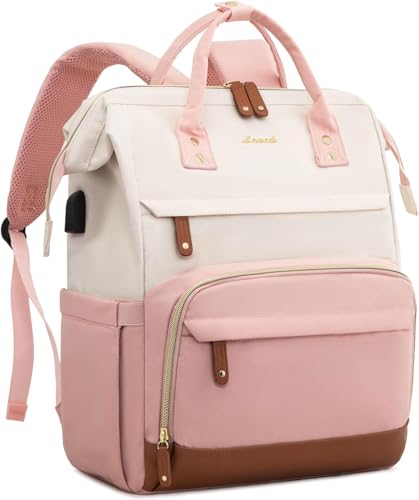 Image of RECTITUDE Laptop Backpack for Women, 17 Inch Work Business Backpacks Purse With Large Capacity, Waterproof Nurse Bag College Bookbag for School, Waterproof Casual Daypack