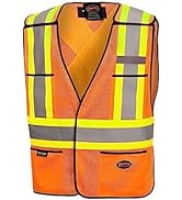 Pioneer Tear-Away Traffic High Visibility Safety Vest - Breathable Mesh - Orange - Universal - V1...