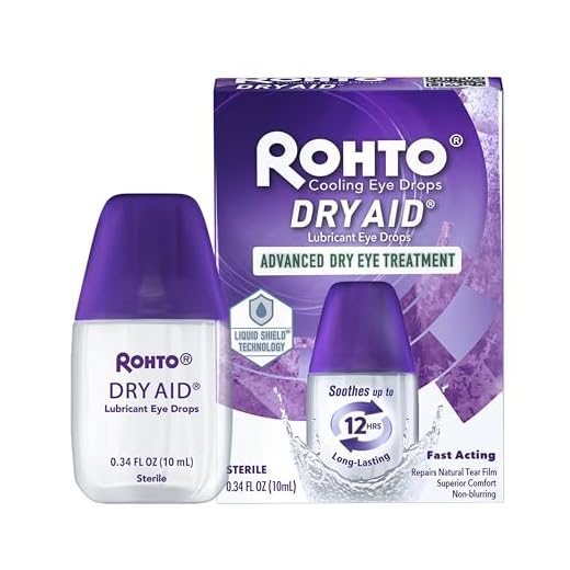 Rohto Dry Relief Lubricant Eye Drops, 0.34 Ounce