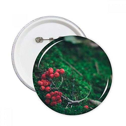 Badge bouton rond forêt rouge DIYthinker en lot de 5 pièces multicolores taille M
