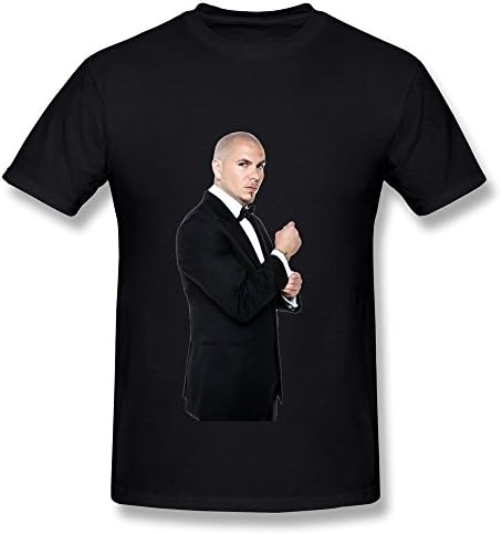 FENGTING Men's Pitbull Armando Christian Perez T-Shirt Black Tee