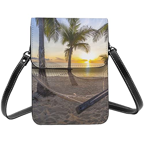 Sac à bandoulière Paradise Beach cuir PU pochette téléphone femmes