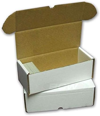 2 Boxes - BCW 500 Count - Corrugated Cardboard Storage Box - Baseball, Other Sport Cards, Gaming & Trading Card Collecting Supplies