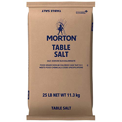 Morton Table Salt Iodized 25 Pound