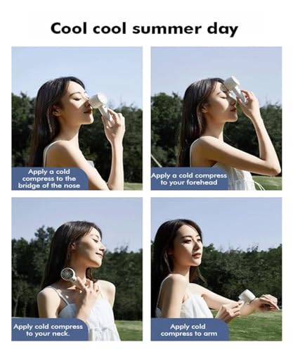 Ventilateur portatif sans lame semi-conducteur blanc USB