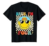 Photo Gallery bruh i m four 4 4th birthday groovy ragazzi ragazze 4 anni maglietta Photo Gallery bruh i m four 4 4th birthday groovy ragazzi ragazze 4 anni maglietta