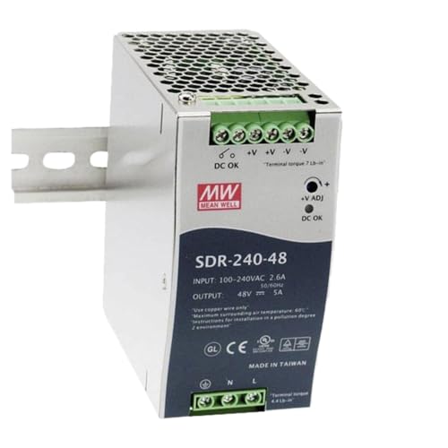 Alimentation Din Rail robustesse MEAN WELL SDR-240-24 24V 240W 10A